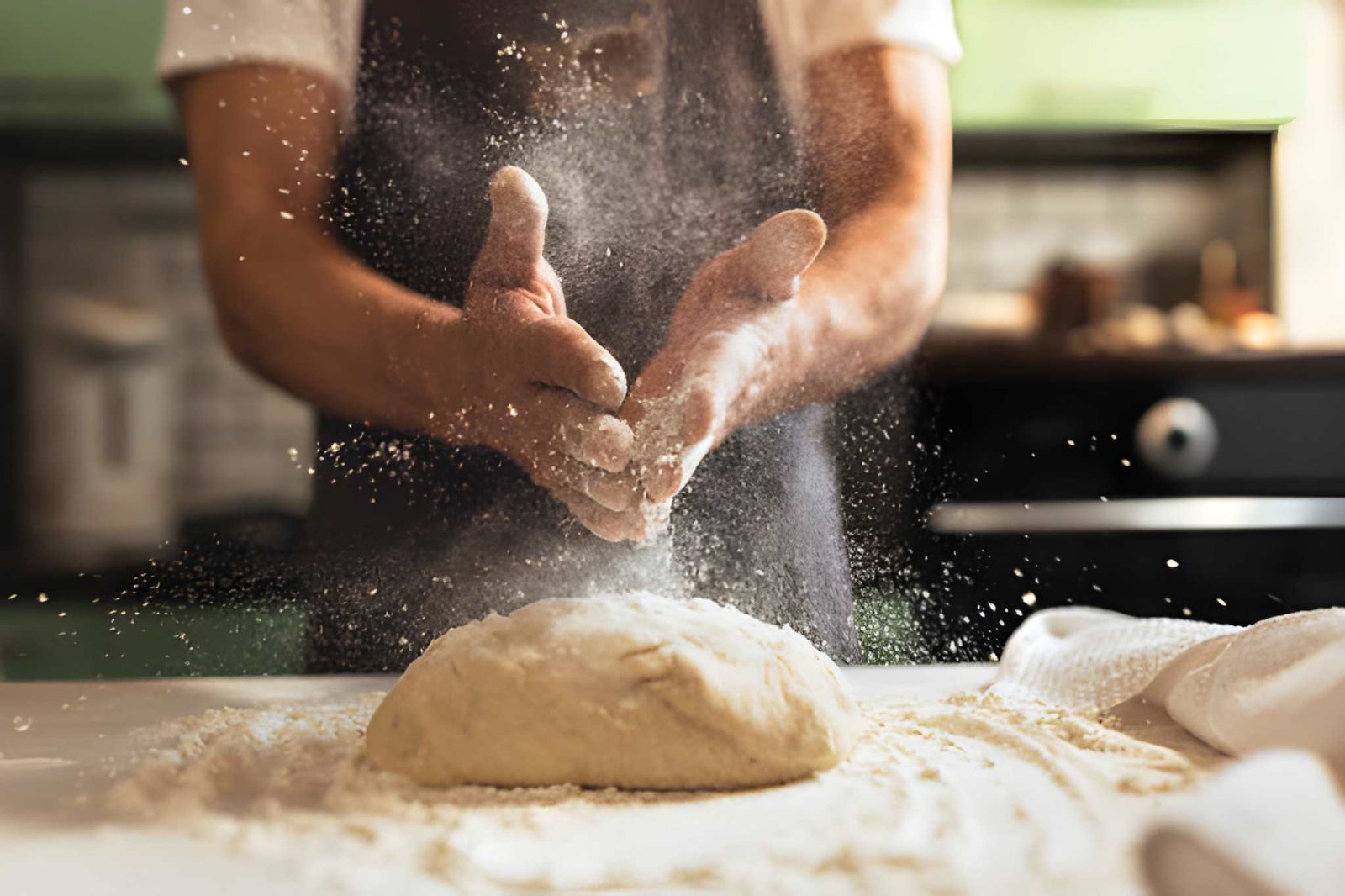 Baker icing pastries in a commercial bakery kitchen, representing RPL for Baking pathway